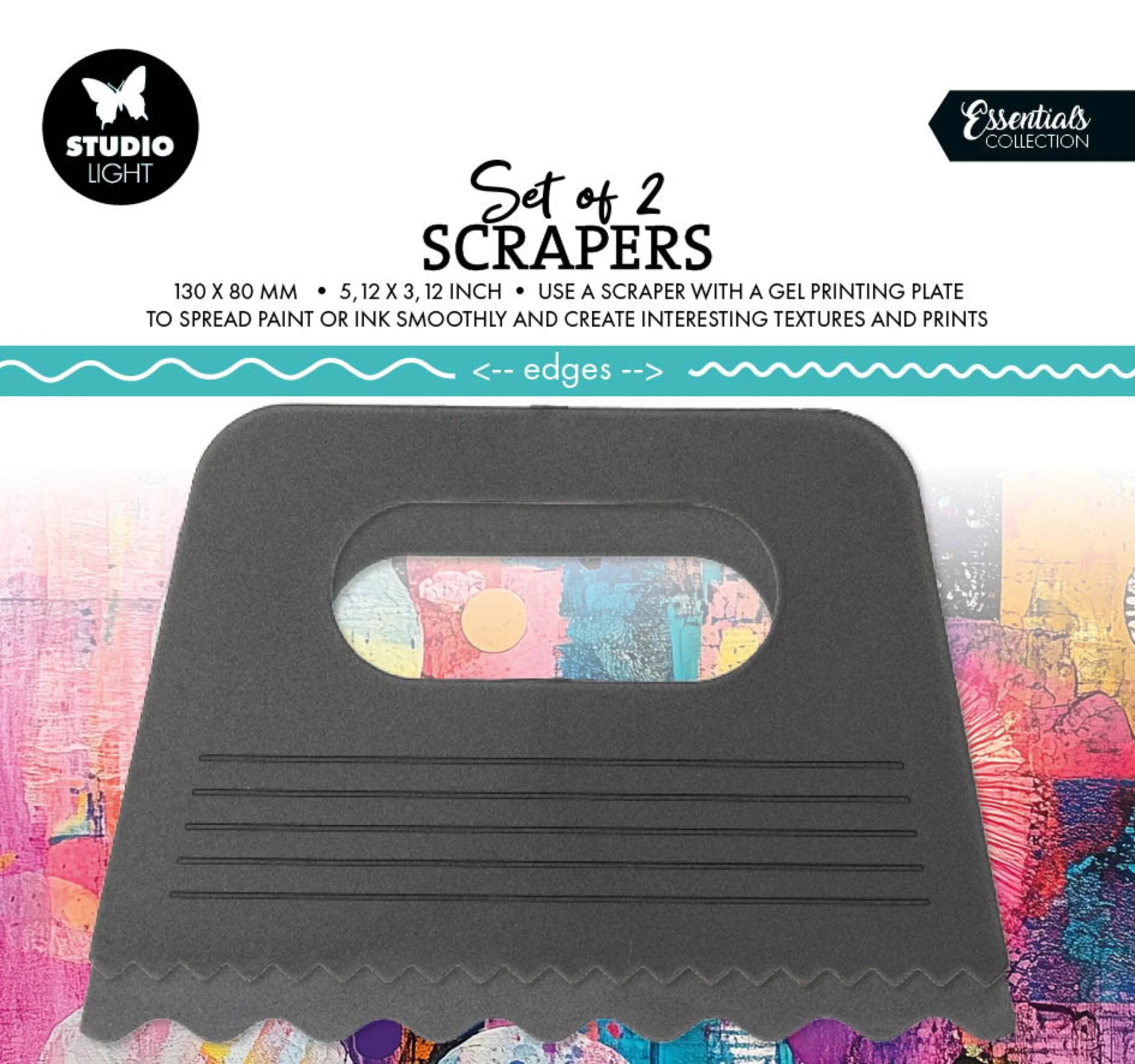 Studiolight - Gel Printing - Scraper set of 2 - A