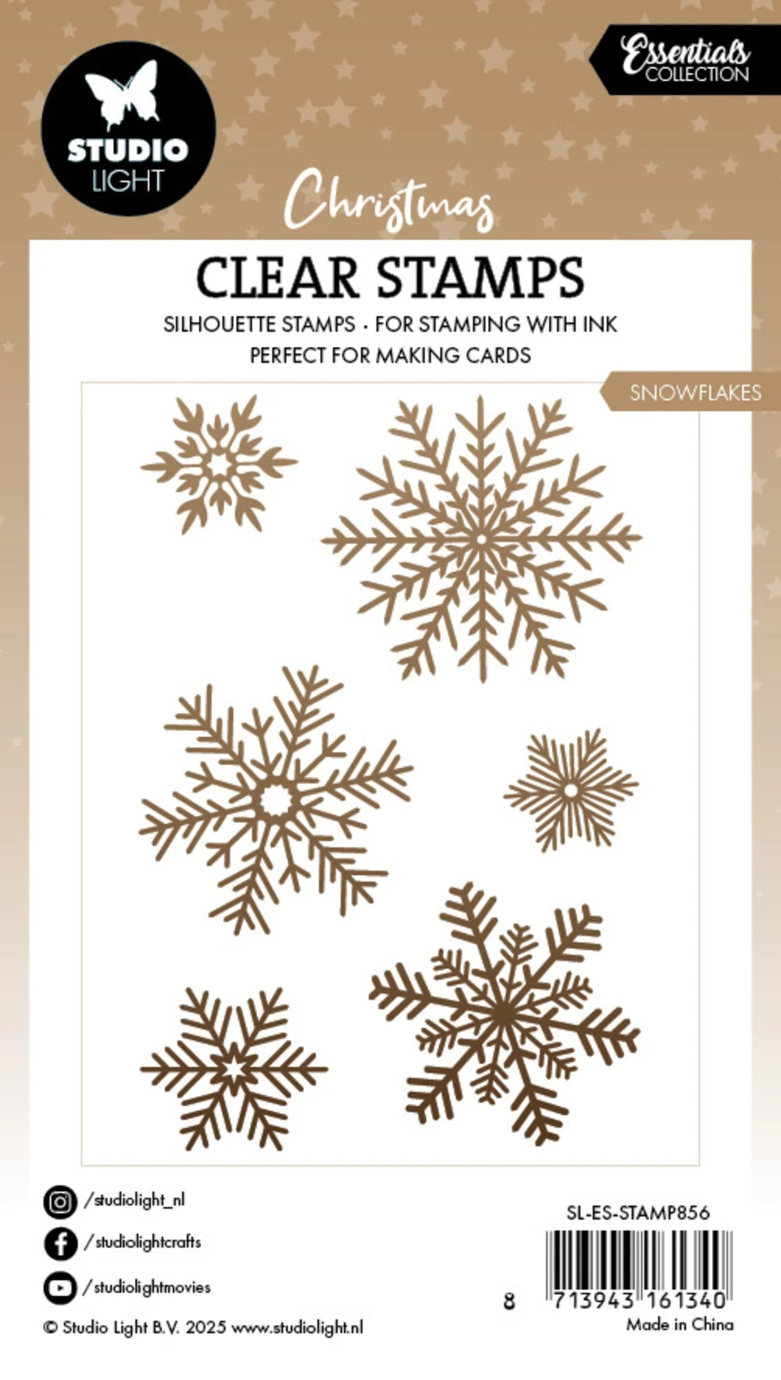 Studiolight - Clear Stamp - Snowflakes Christmas