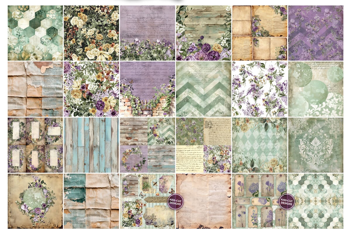 TEXT(ures) - Beneath the Brambles - Paper Pad 8 x 8"