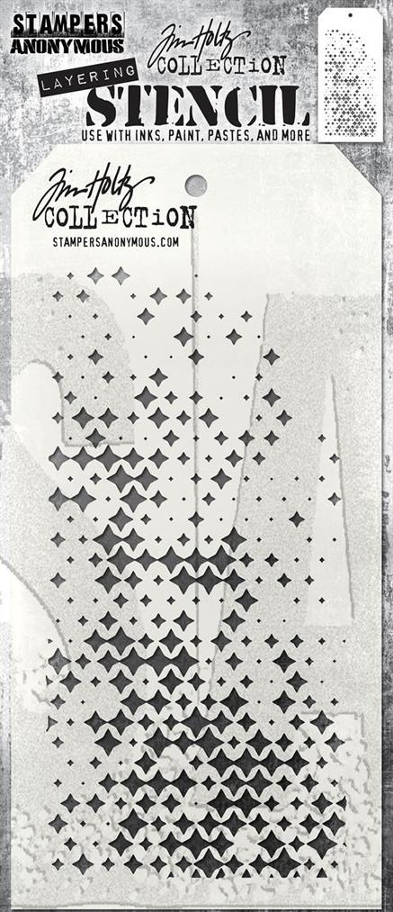 Tim Holtz - Stencil - Sparkle fades
