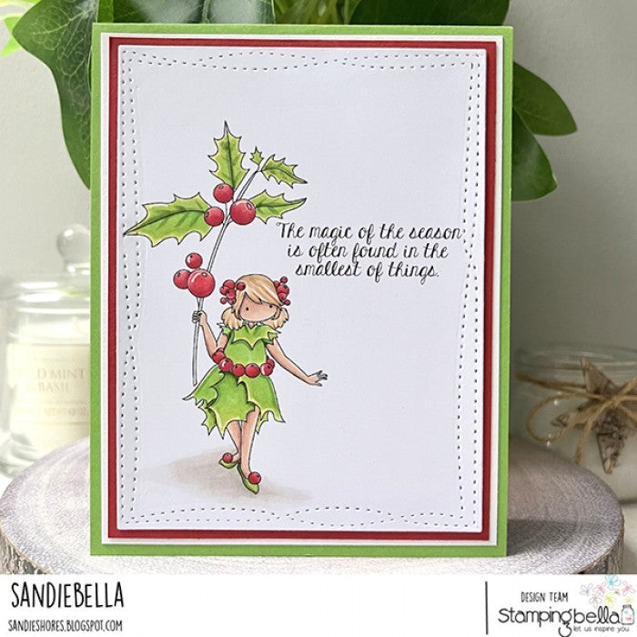 Stamping Bella - Cling Mounted Stamp - Tiny Townie Garden Girl Holly