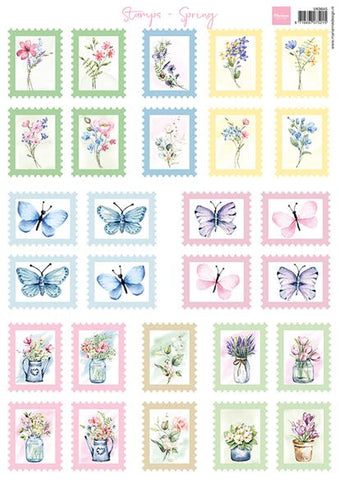 Marianne Design - Utklippsark - Stamps Spring