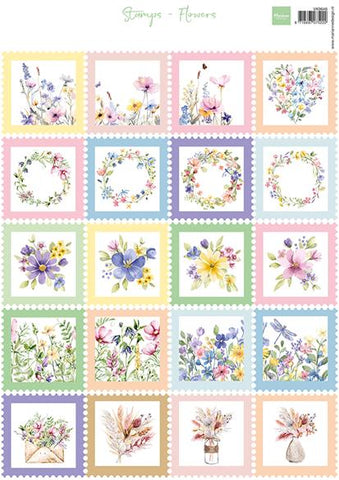 Marianne Design - Utklippsark - Stamps Flowers