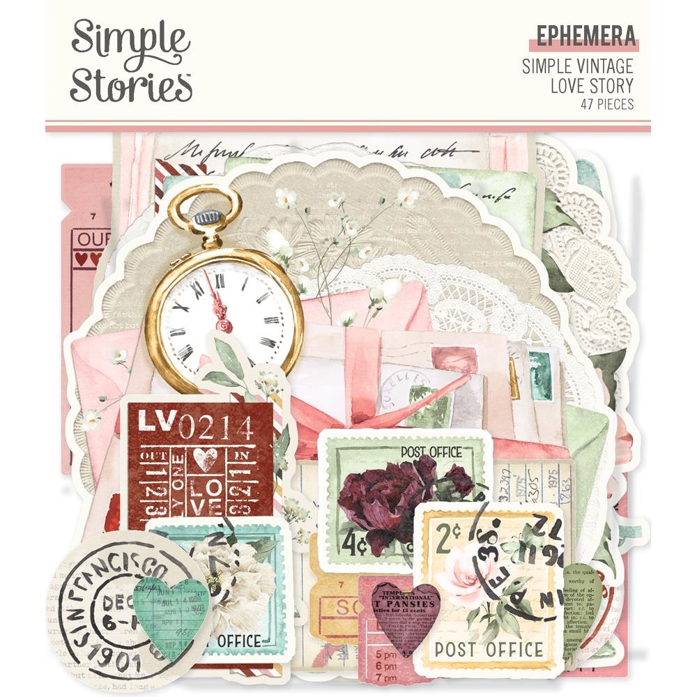 Simple Stories - Love Story - Bits & Pieces Ephemera