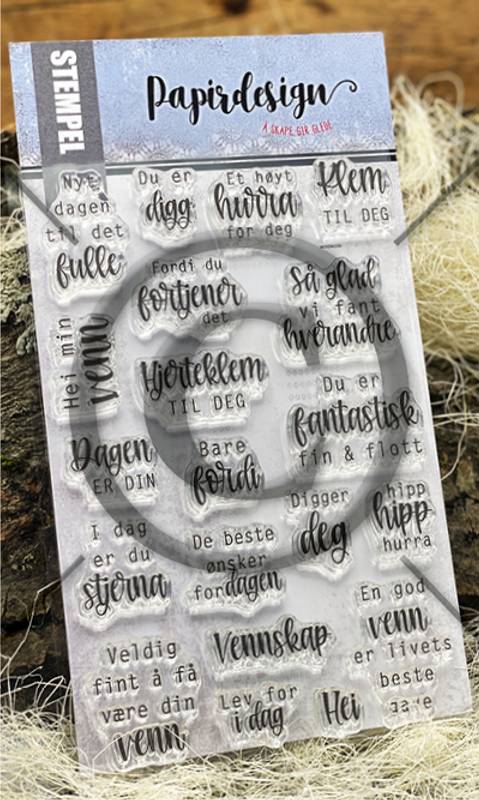 Papirdesign - Clear stamps - Venn