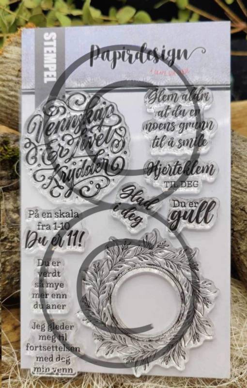 Papirdesign - Clear stamp - Du er 11!
