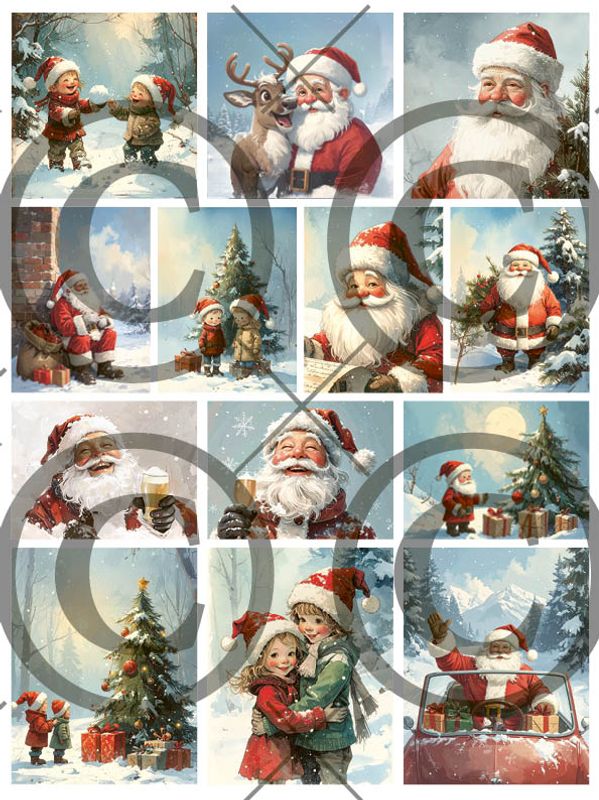 Papirdesign - Motivark - Jul i skogen