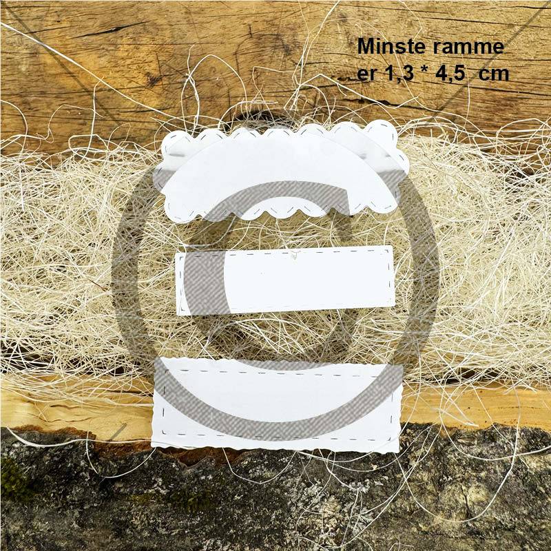 Papirdesign - Dies - Klistremerkerammer