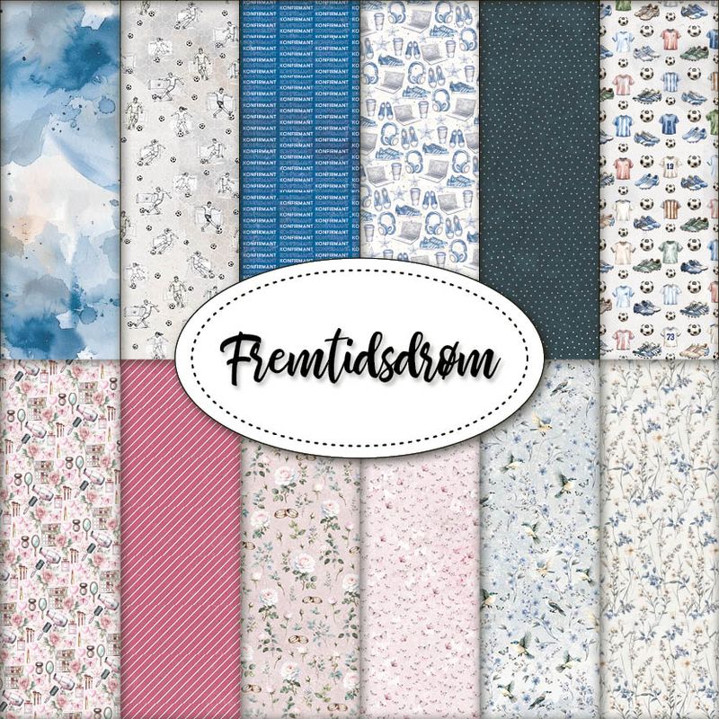 Papirdesign - Fremtidsønsker - Alle ark - 18 design (Forhåndssalg - På lager i løpet av uke 9)