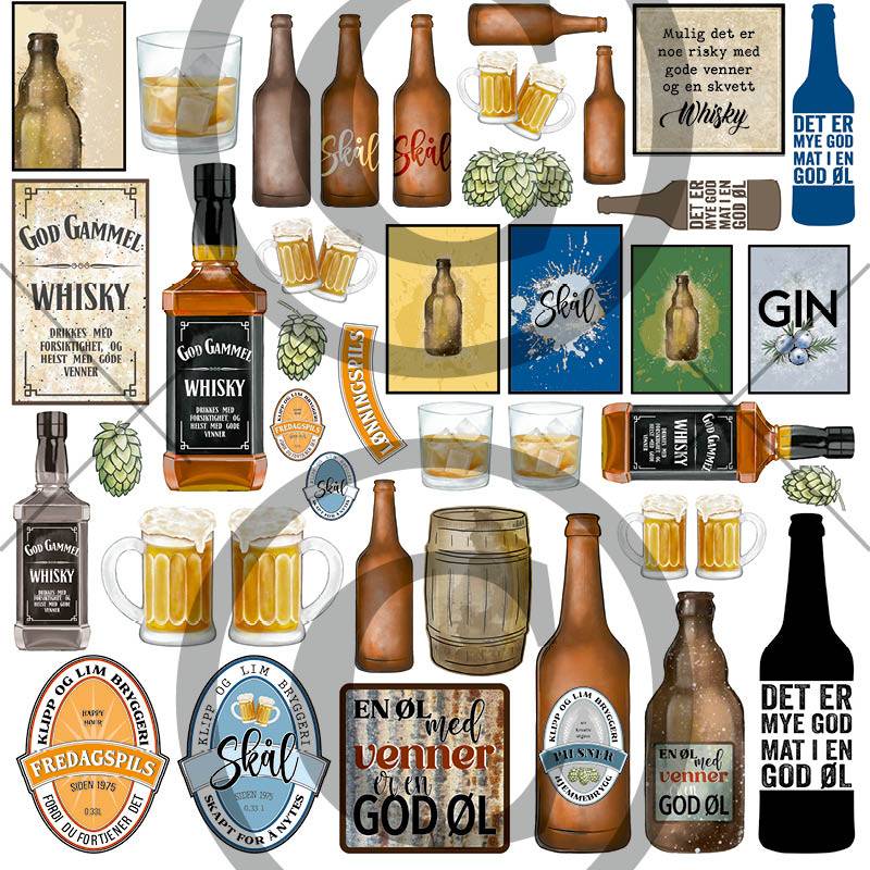 Papirdesign - Stemning - God stemning  - 12 x 12"