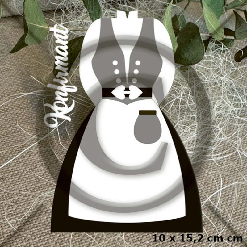 Papirdesign - Dies - Bunad (obs! Reproduksjon - tilsvarende diespakke som tildligere bunad-dies Pd18400 - få cm i avvik)