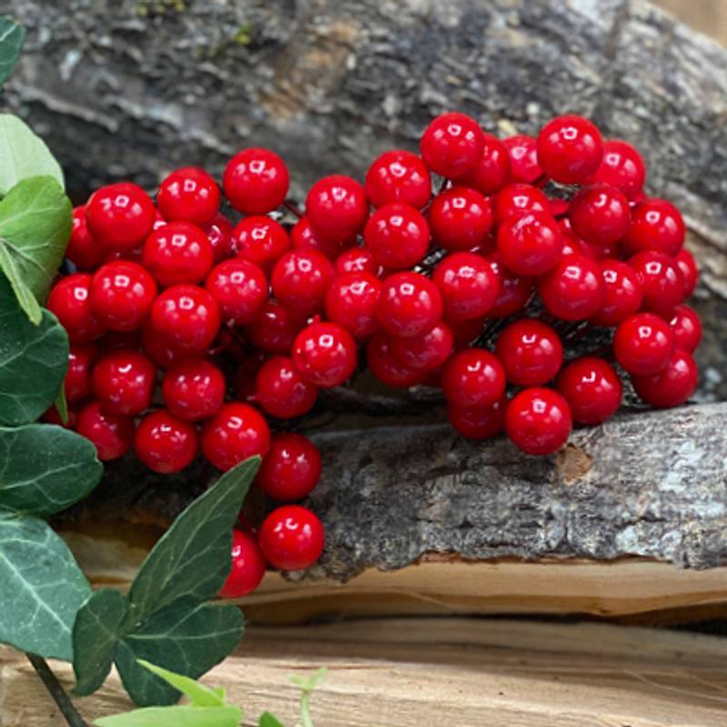 Papirdesign - Bær - Rød - 1 cm