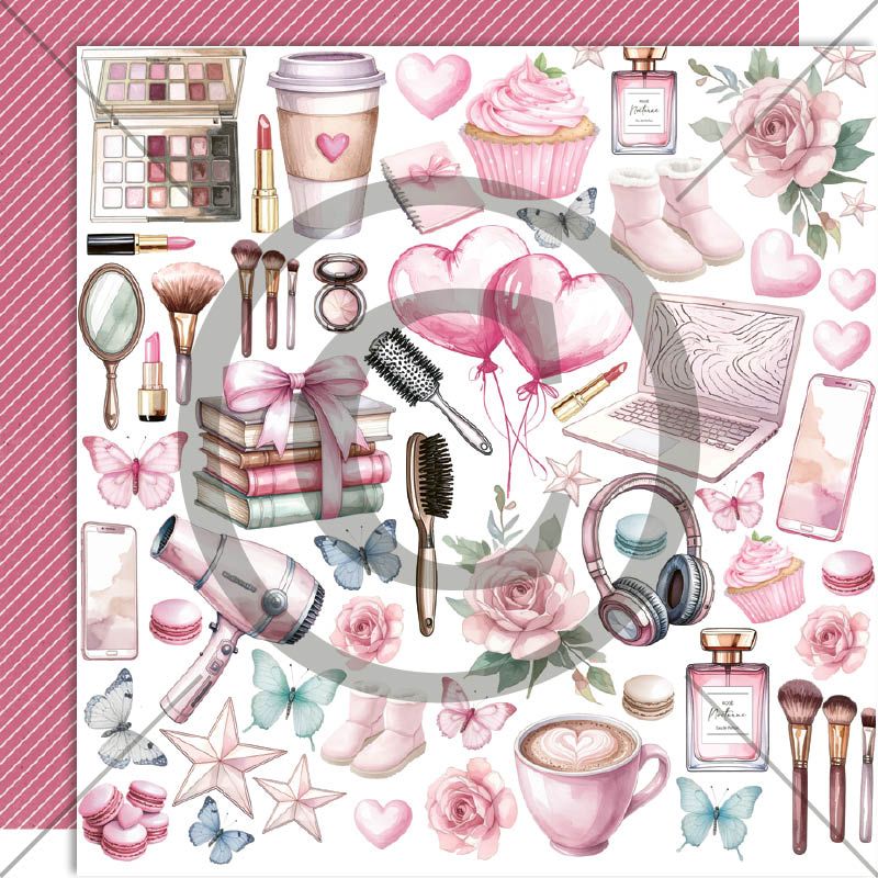 Papirdesign - Fremtidsdrøm - Klippeark Sminke og Dill (Forhåndssalg - På lager i løpet av uke 9)