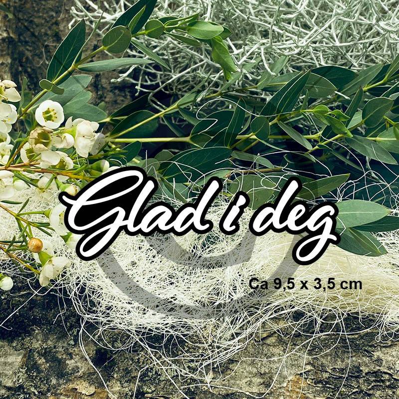Papirdesign - Dies - Glad i deg