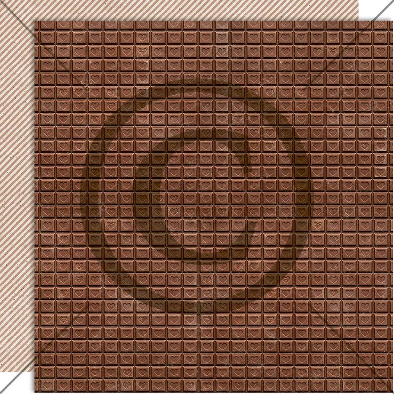 Papirdesign - Juleminner - Sjokoladeplate - 12 x 12"