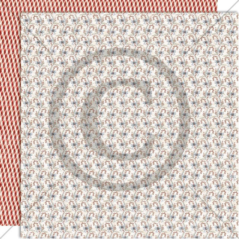Papirdesign - Juleminner - Sukkertøystenger - 12 x 12"
