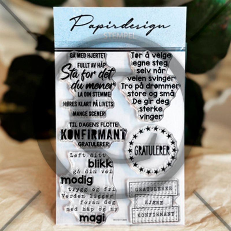 Papirdesign - Clear stamp - Livets scener (Forhåndssalg - Kommer på lager 08.06.26)