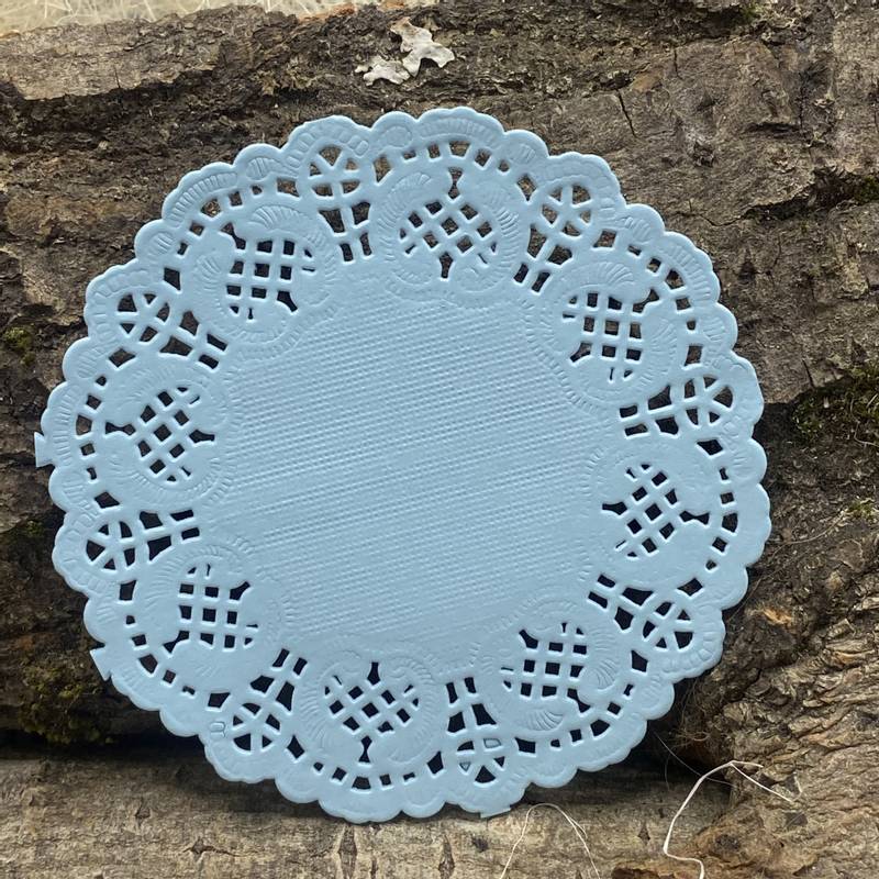 Papirdesign - Doilie - Kakeservietter - Blå