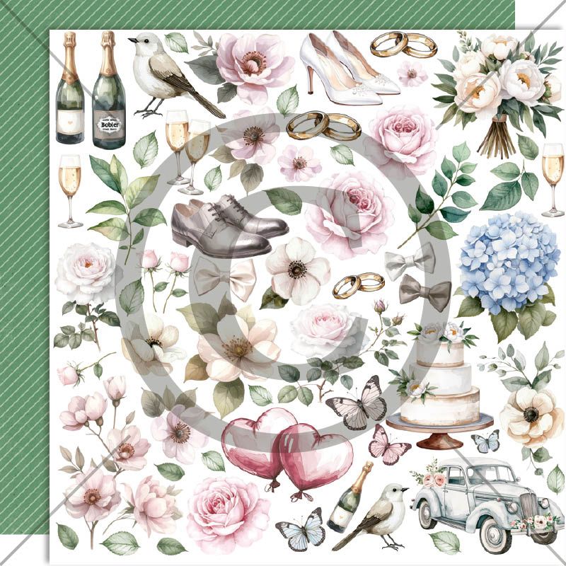 Papirdesign - Fremtidsdrøm - Klippeark Bryllup (Forhåndssalg - På lager i løpet av uke 9)