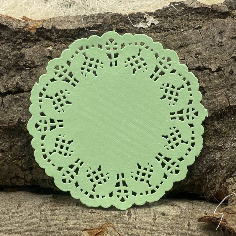Papirdesign - Doilie - Kakeservietter - Grønn