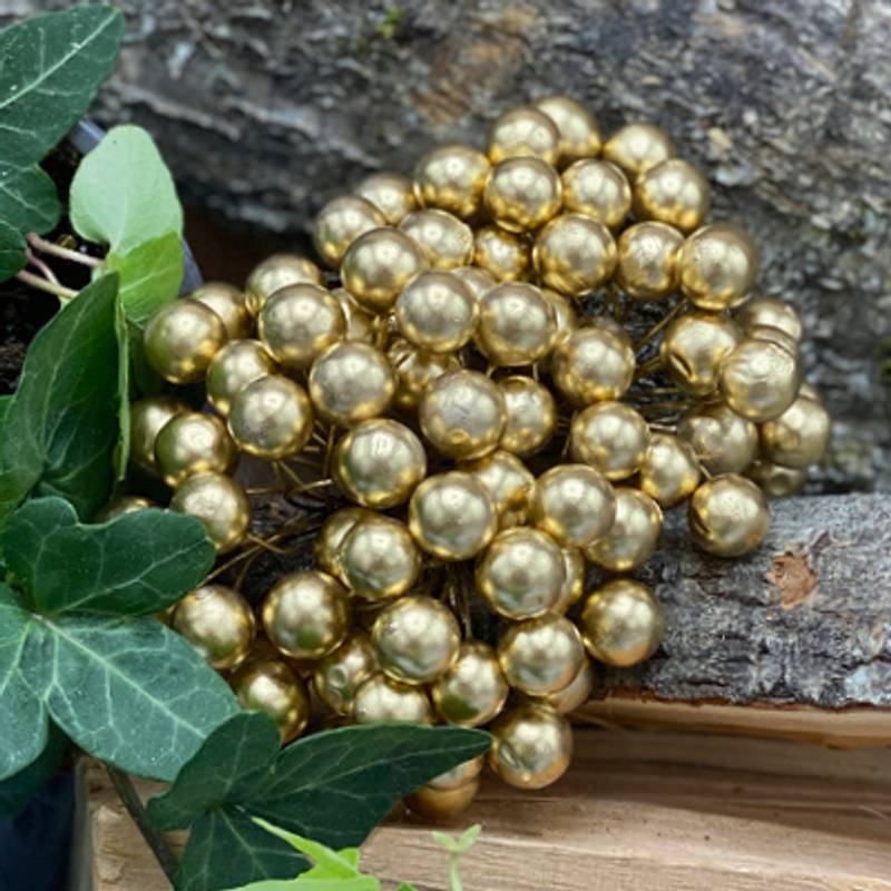 Papirdesign - Bær - Gull - 1 cm