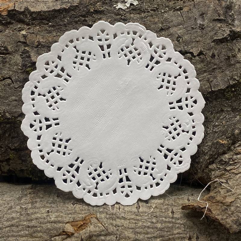 Papirdesign - Doilie - Kakeservietter - Hvit