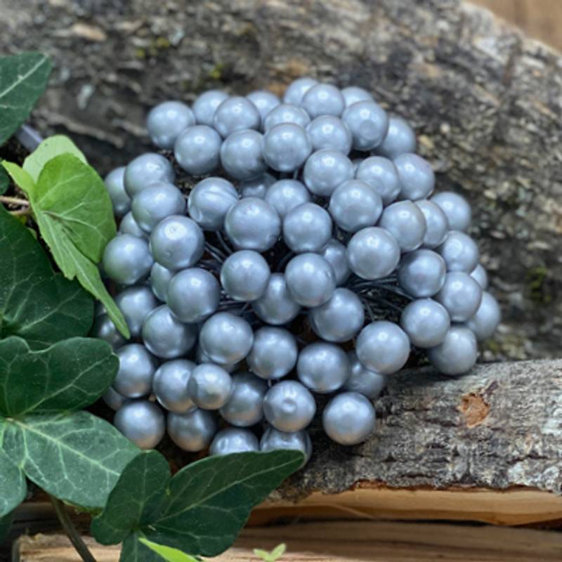 Papirdesign - Bær - Sølv - 1 cm