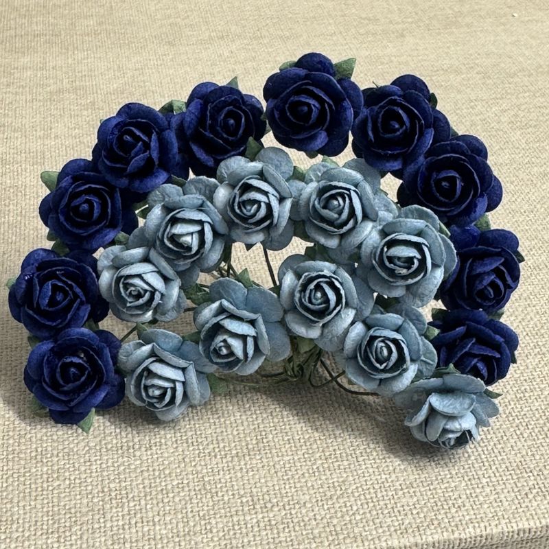 Papirdesign - Roser 1,8 - Blå