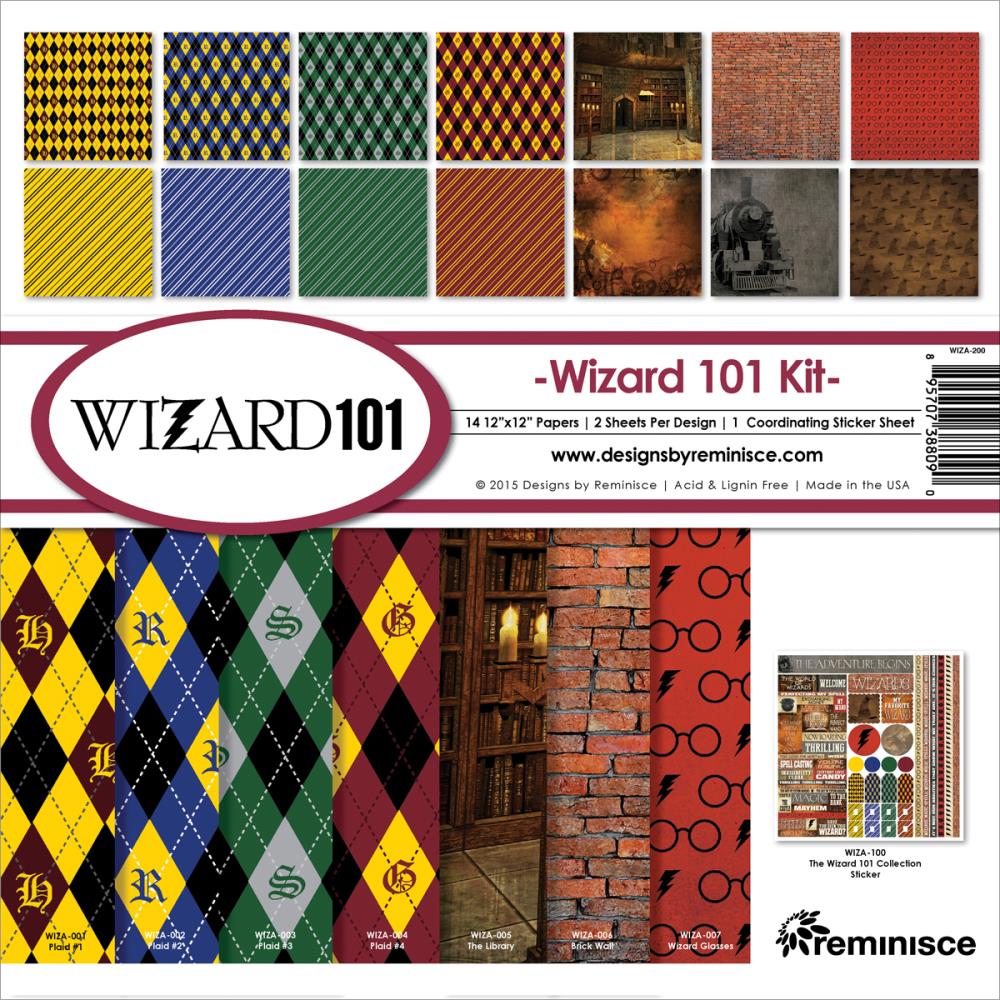 Reminisce - Wizard 101 Kit  - 12x12"