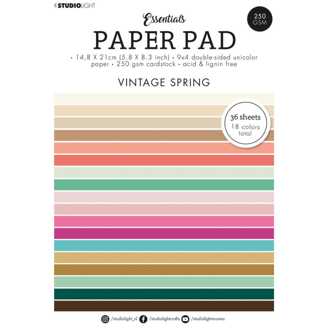Studiolight - Paper Pad - Vintage Spring - A5
