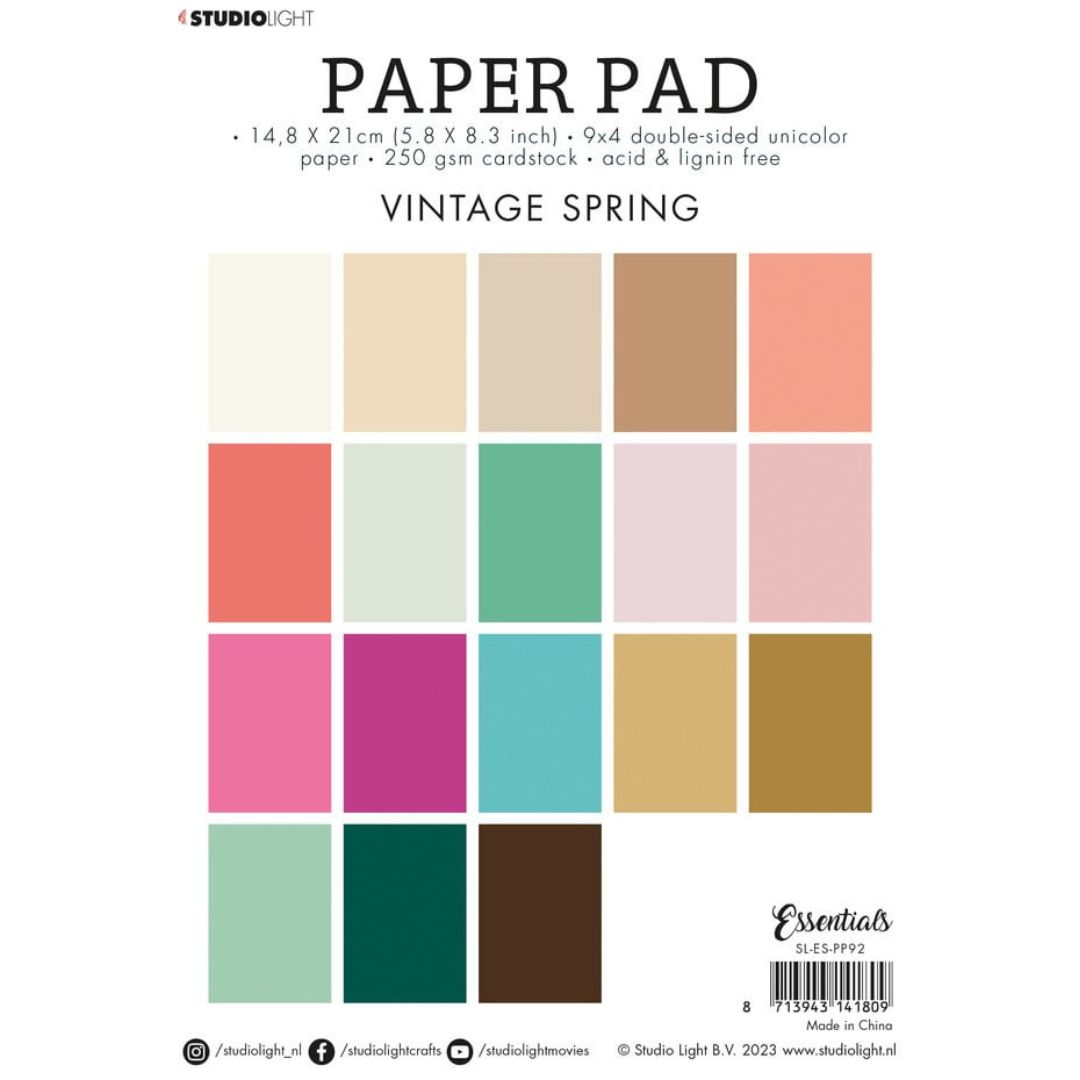 Studiolight - Paper Pad - Vintage Spring - A5