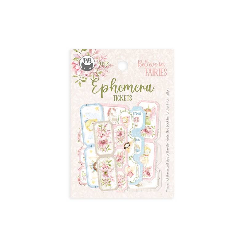 P13 - Believe in Fairies - Ephemera set Tickets