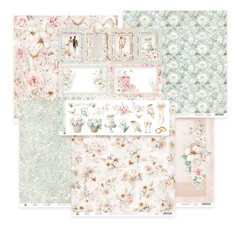 P13 - Beautiful Moments - Set of 6 papers - 12 x 12"