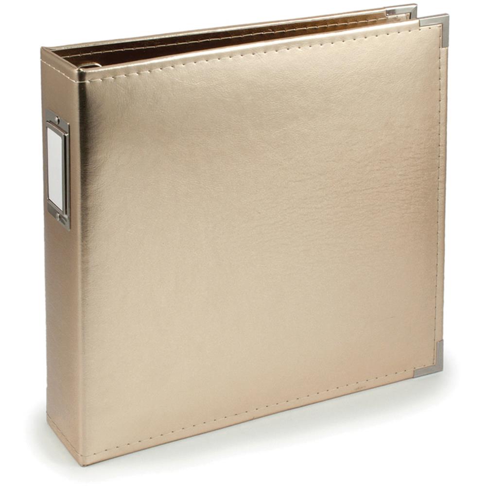 WRMK - Metallic Leather 12x12 ring album - Gold