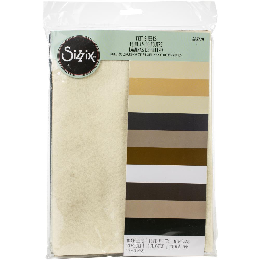 Sizzix - Felt Sheets  - Neutral