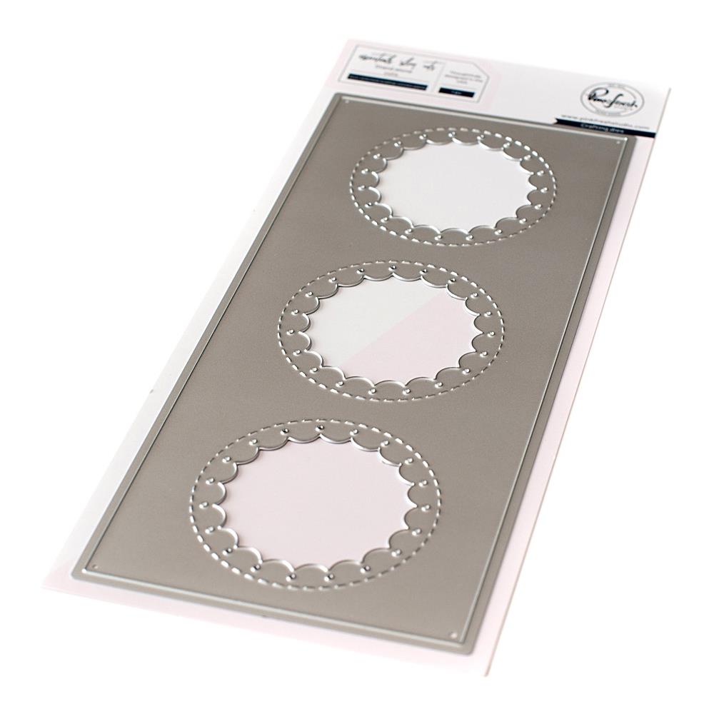 Pinkfresh Studio - Dies - Slim stitched scallop circles