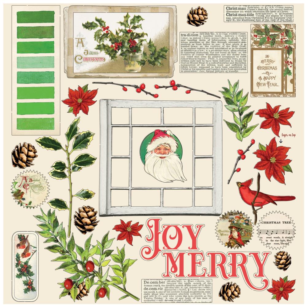 49 and Market - Vintage Artistry Noel - 12 x 12" Paper Pack