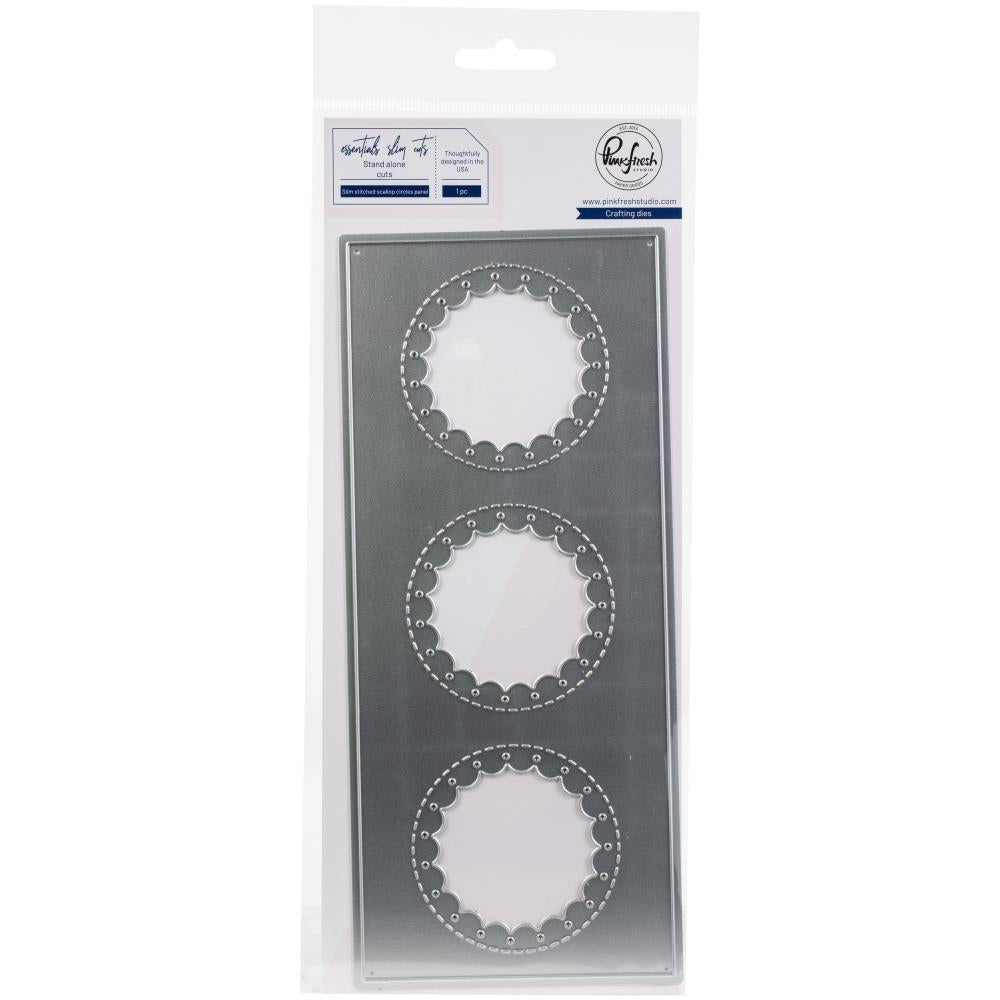 Pinkfresh Studio - Dies - Slim stitched scallop circles