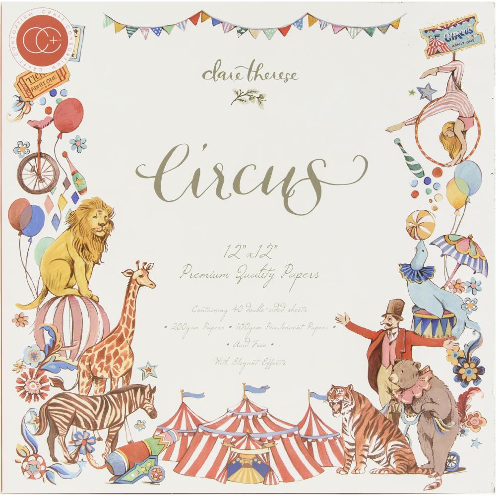 Craft Consortium - Circus - Paper Pad  12 x 12"