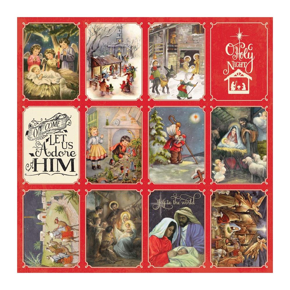 Authentique - Christmas Greetings - Nativity Scenes - Cut Aparts - 12x12"