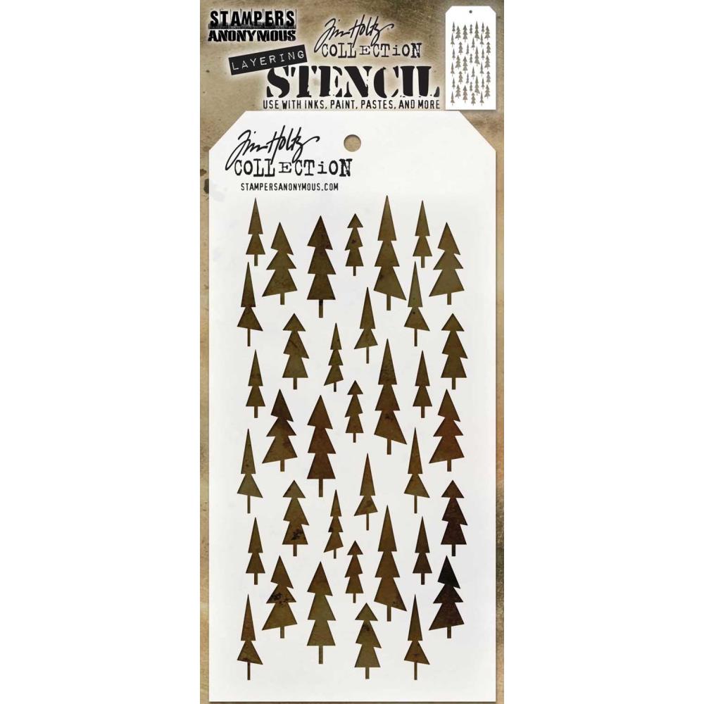Tim Holtz - Stencil  150 - Tree lot