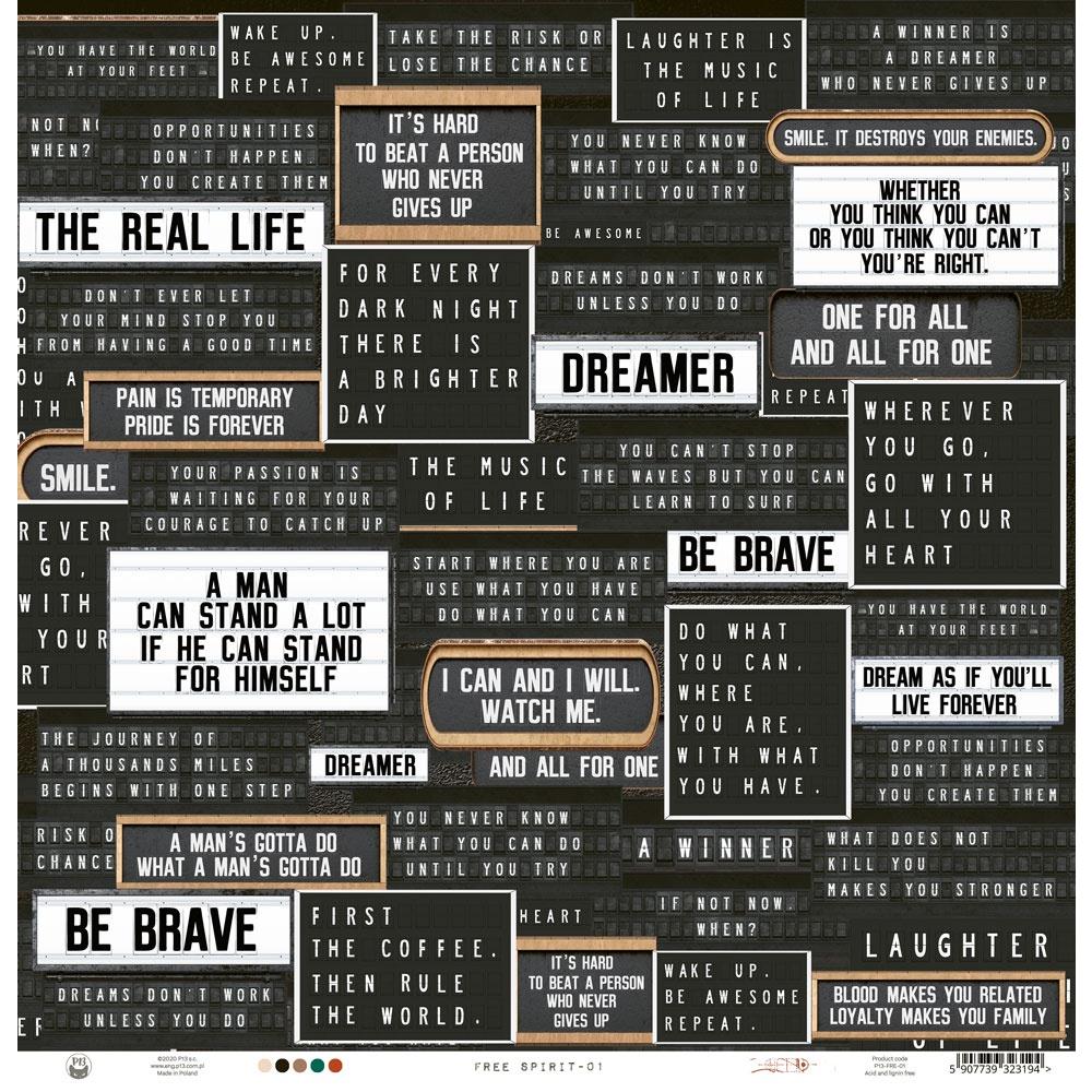 P13 - Free spirit - #01 - 12 x 12"