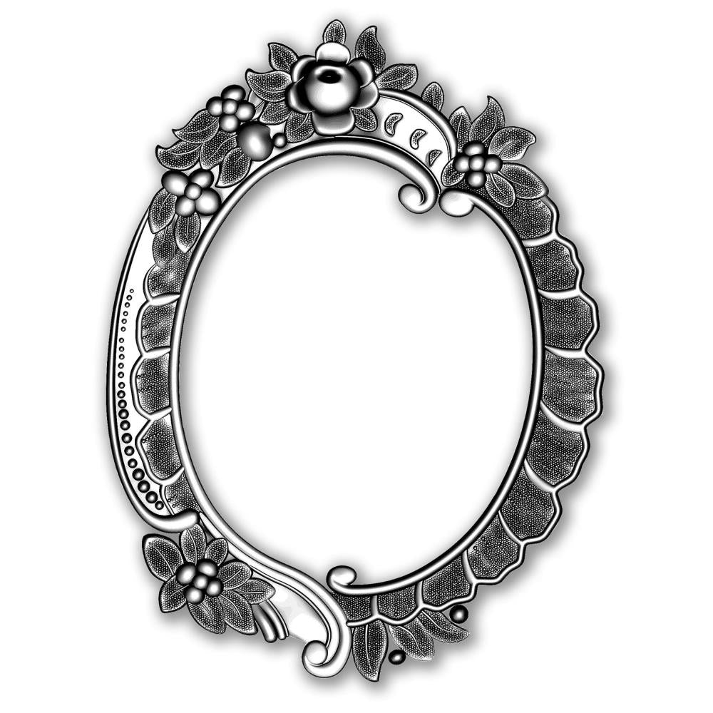 Tim Holtz - 3 D Impresslits Embossing Folder - Floral Frame