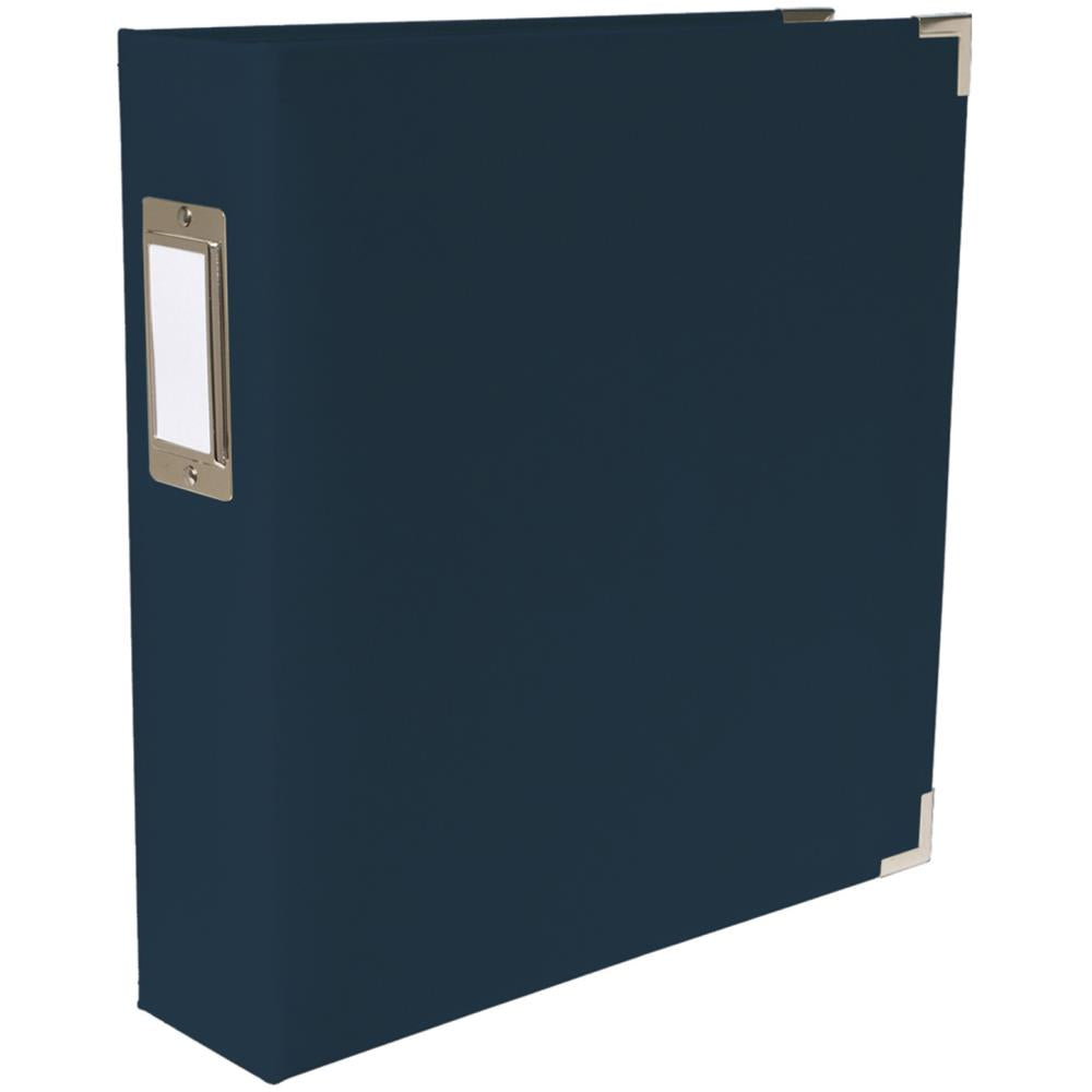 WRMK - Paper Wrapped D- ring Album - Navy - 8,5 x 11"