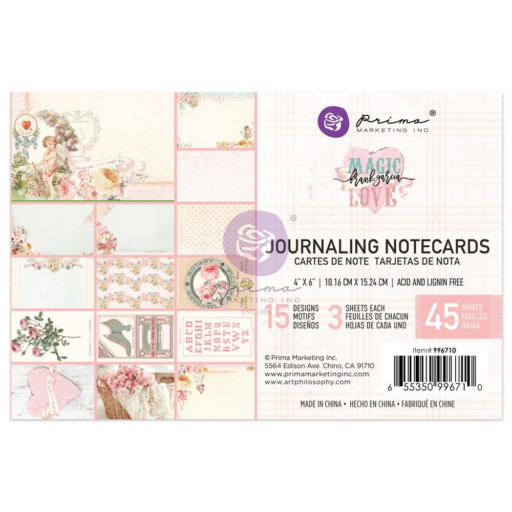 Prima - Magic Love - Journaling Card Pad   4 x 6"