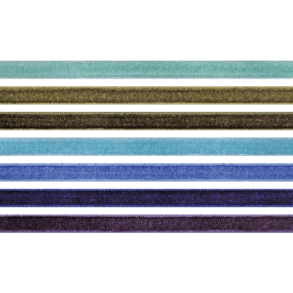 Tim Holtz - Ideaology -  Velvet Trims - Cool