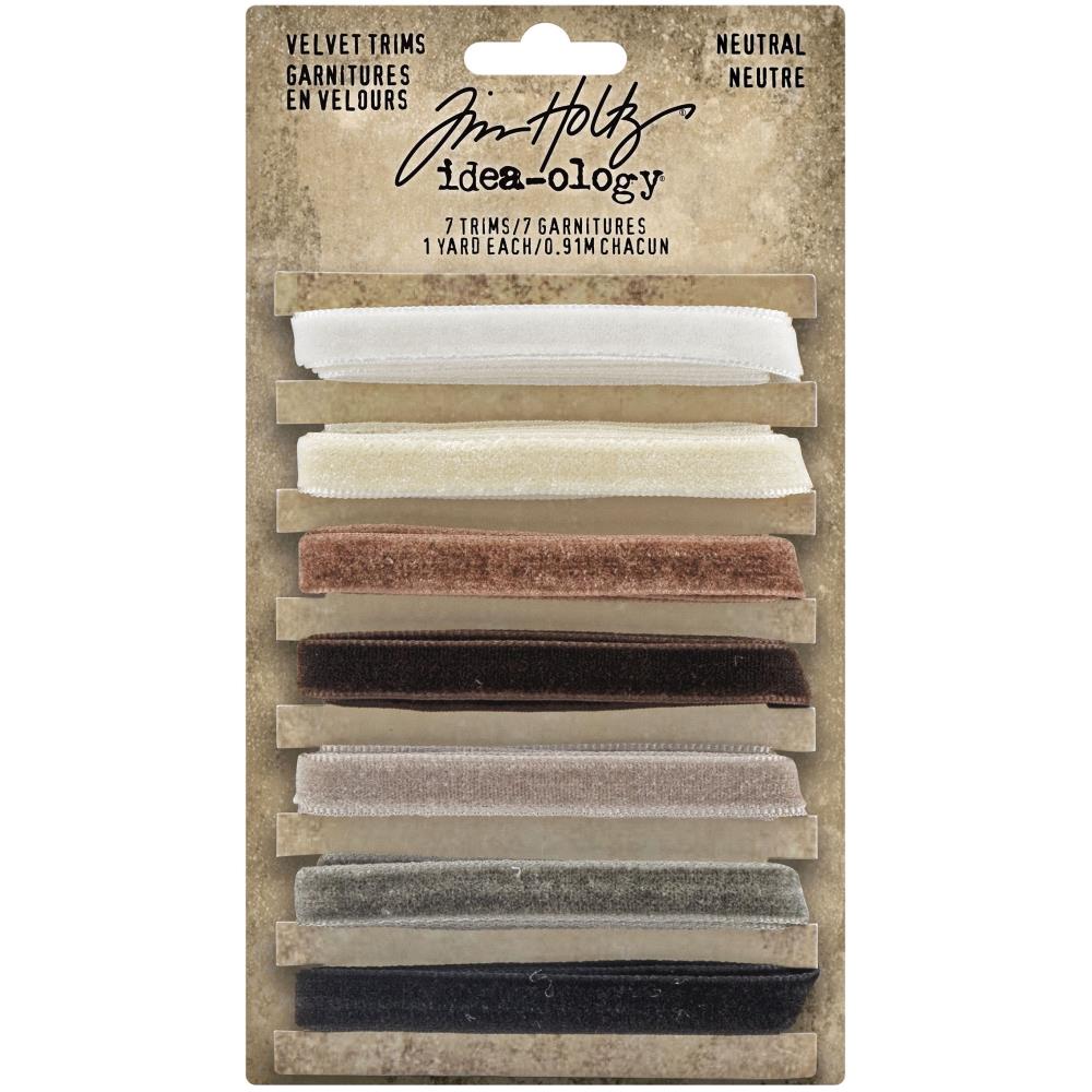 Tim Holtz - Ideaology -  Velvet Trims - Neutral