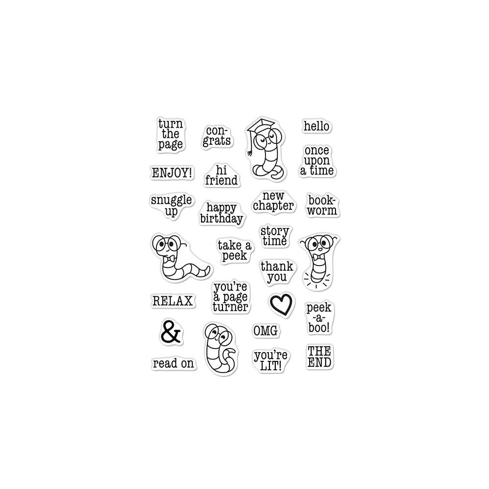 Hero Arts - Clear Stamp - Bookworm