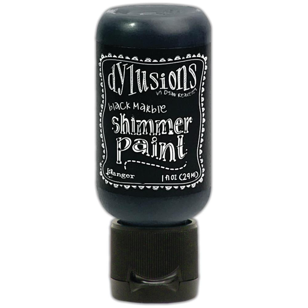 Dylusions - Acrylic - Shimmer Paint - Black Marble