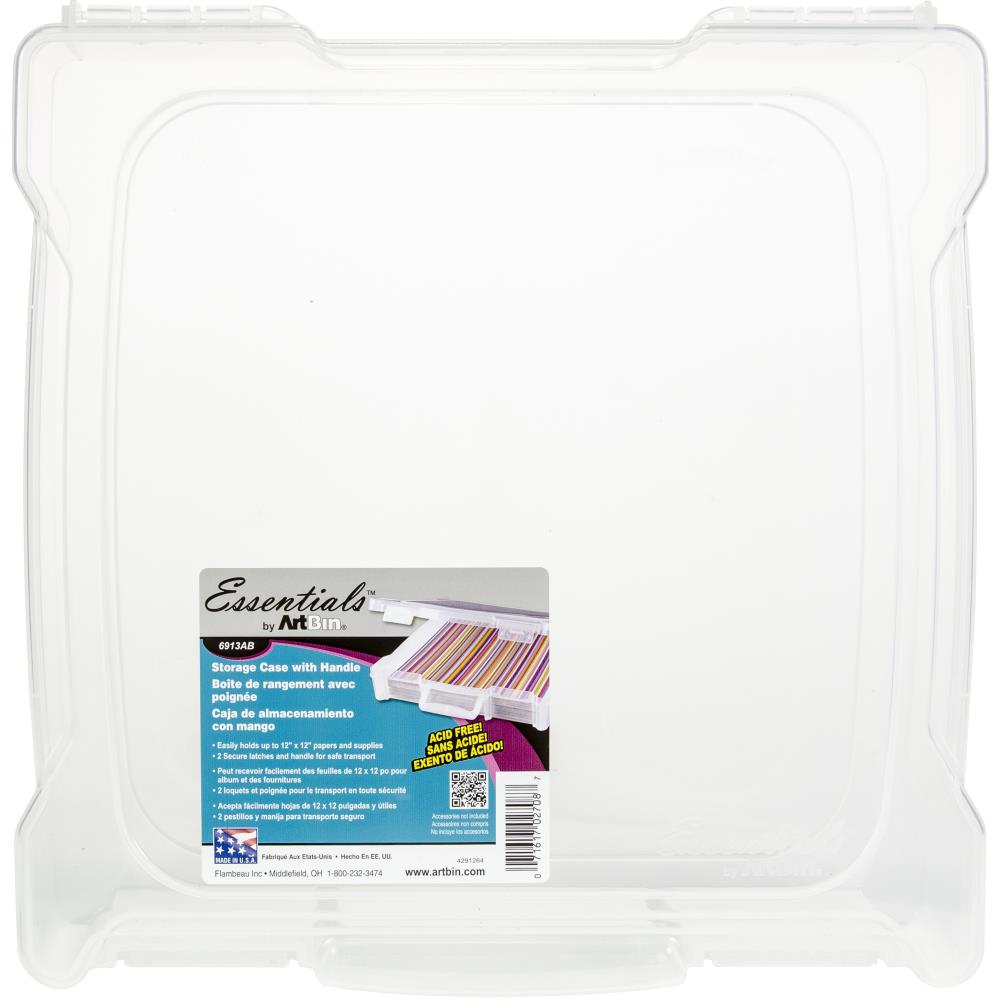 ArtBin - Translusent Essentials Box w/handle - 12x12"